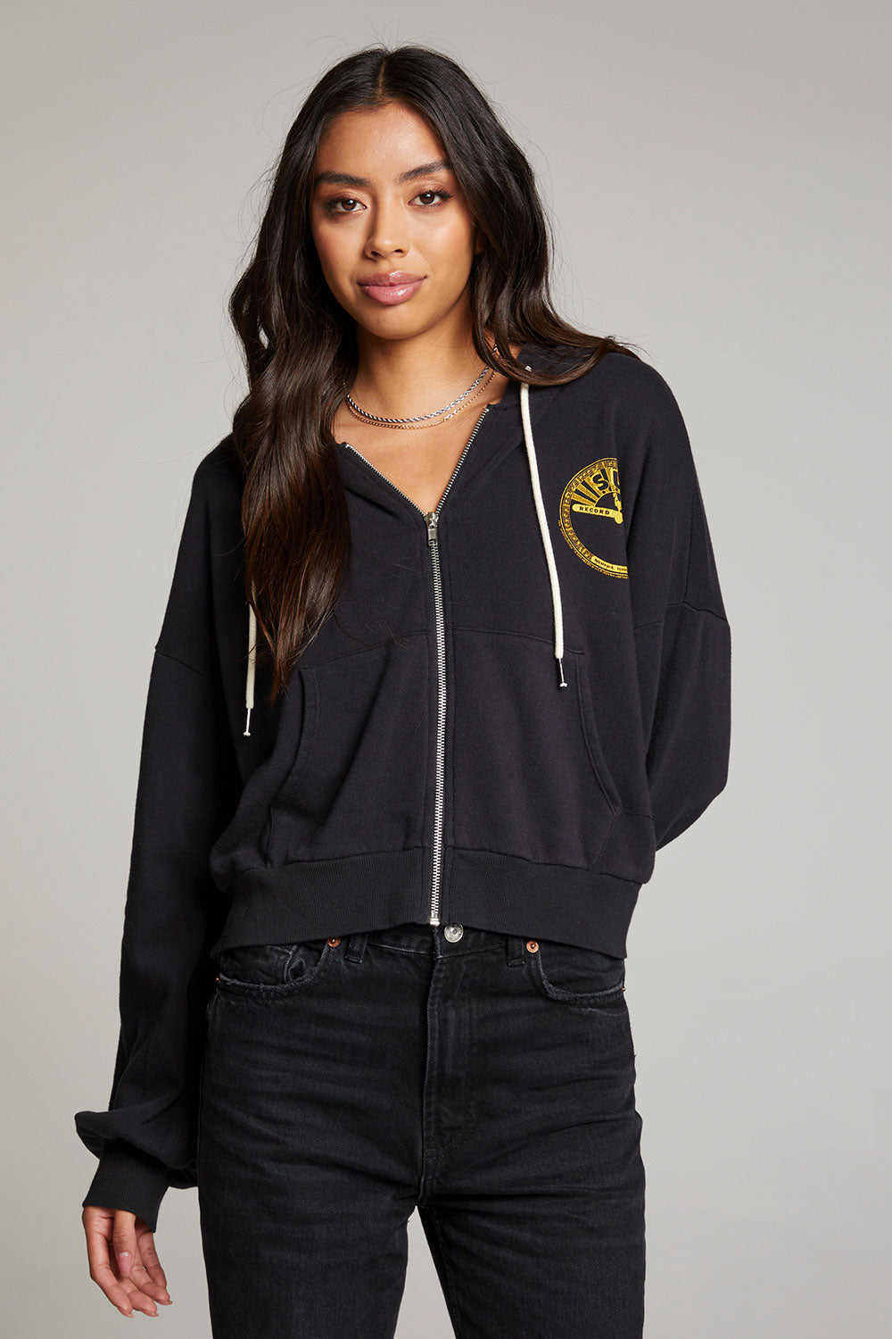 Sun Records Studded Elvis Zip Up Hoodie WOMENS chaserbrand