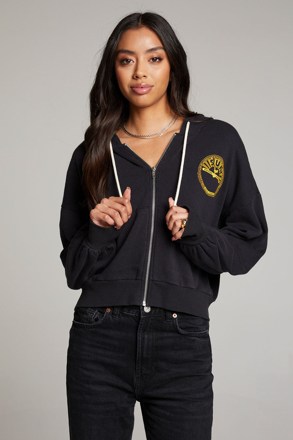 Sun Records Studded Elvis Zip Up Hoodie WOMENS chaserbrand