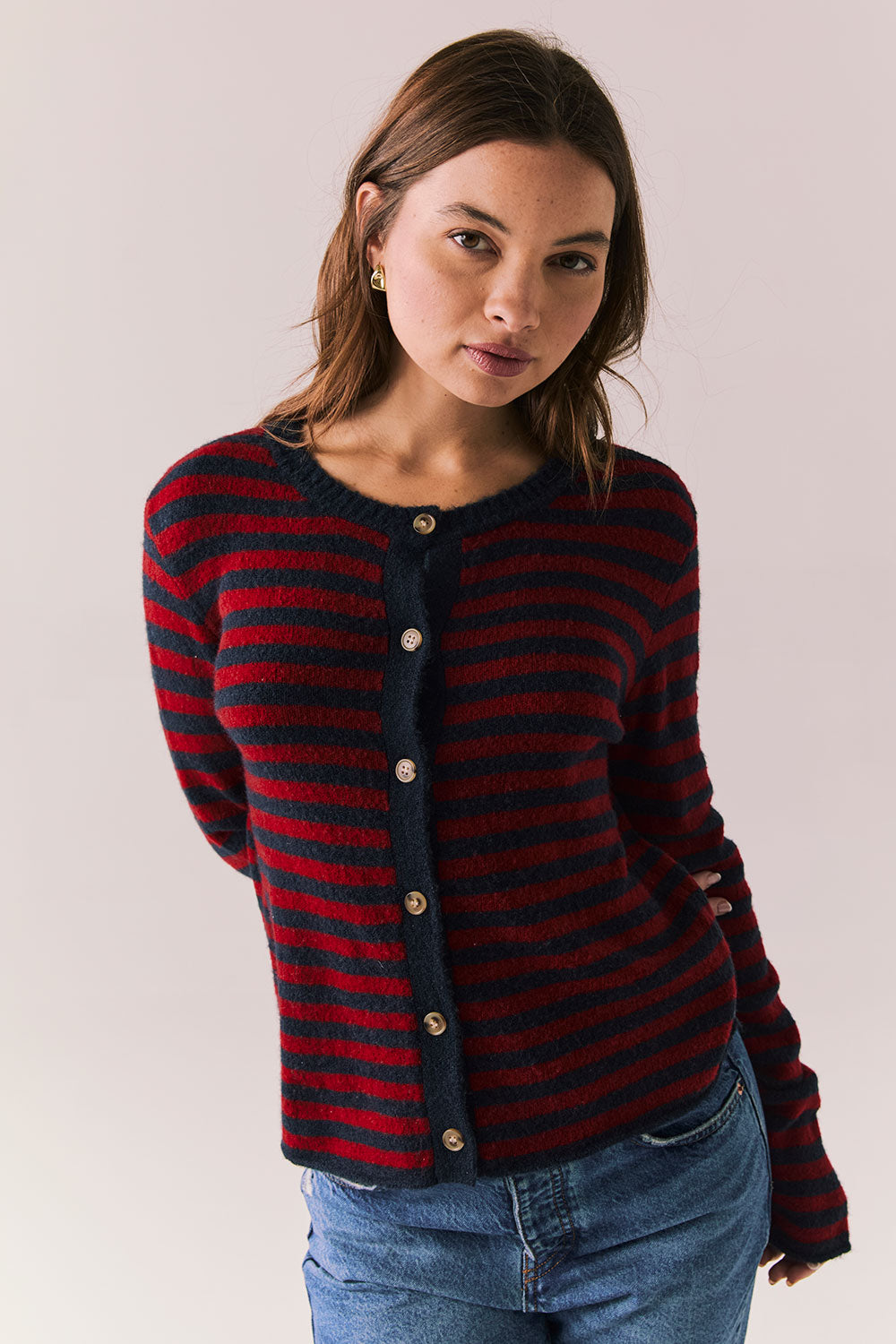 Cambridge Stripe Button Down Womens chaserbrand