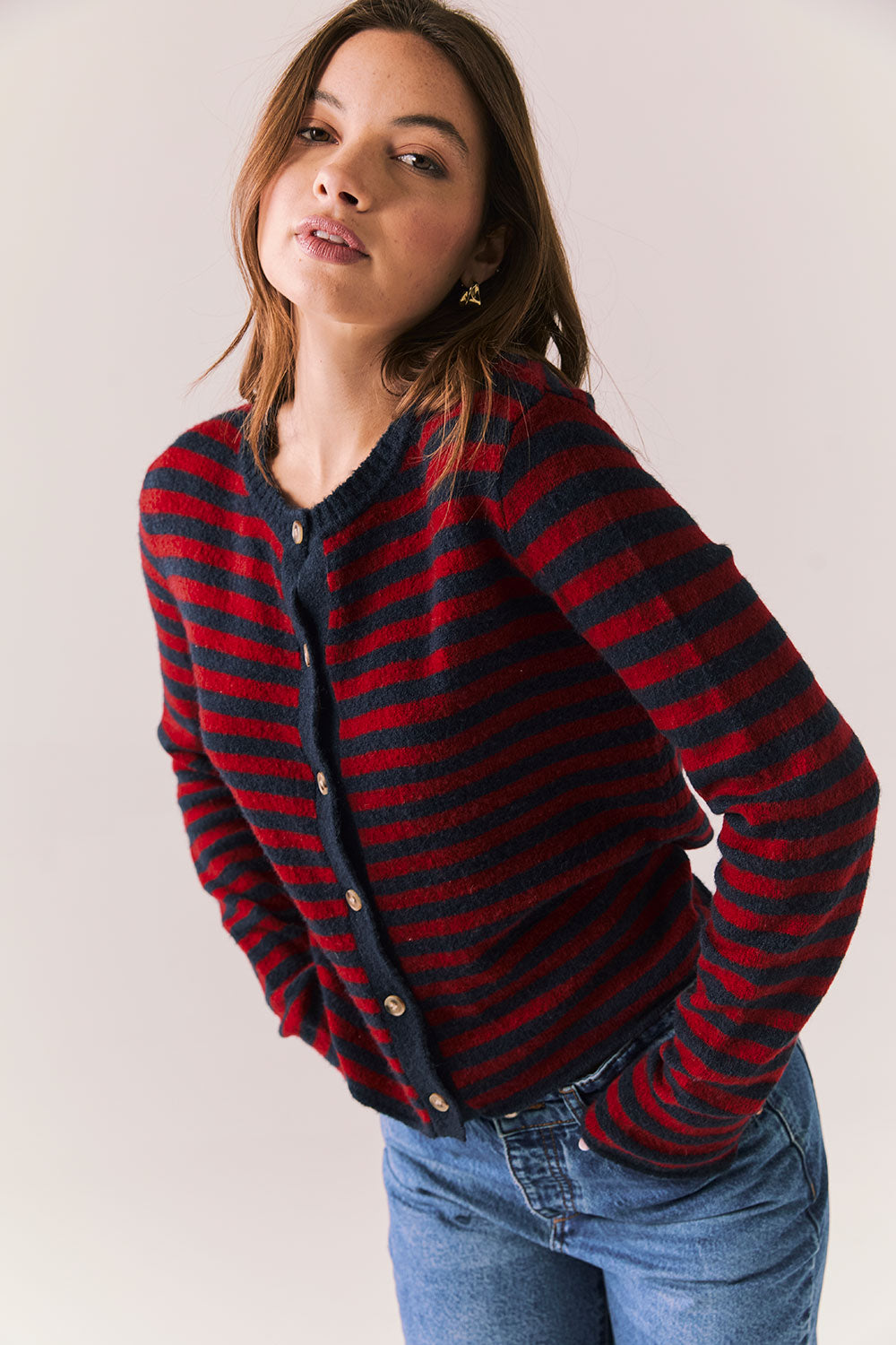 Cambridge Stripe Button Down Womens chaserbrand