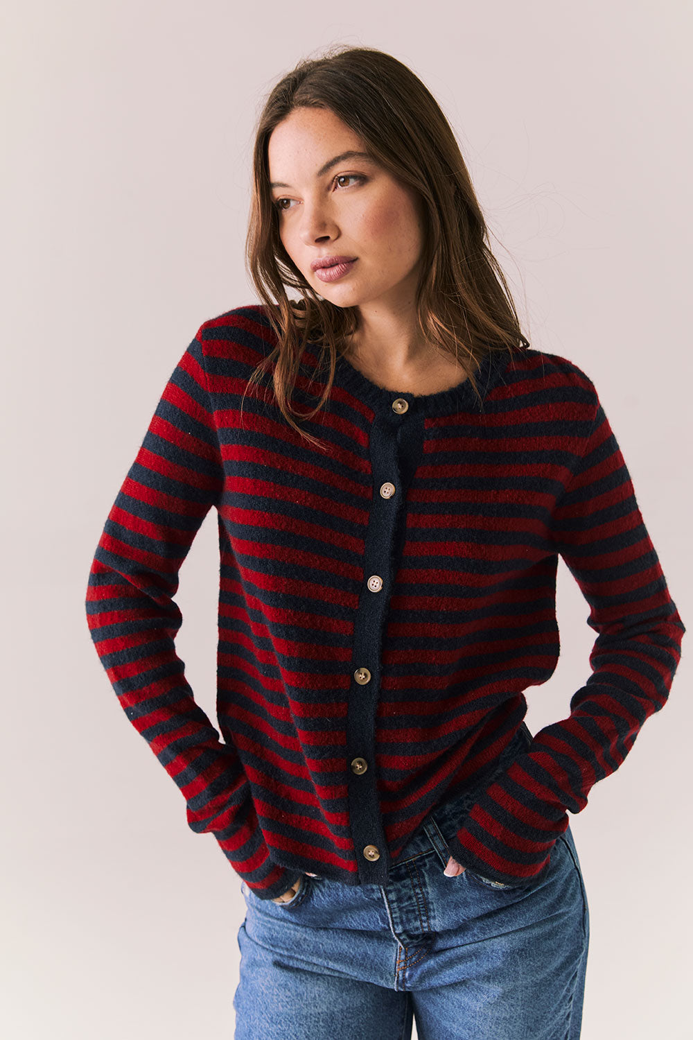 Cambridge Stripe Button Down Womens chaserbrand