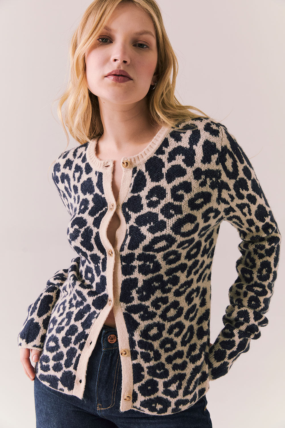 Leopard Dream Cardigan Womens chaserbrand