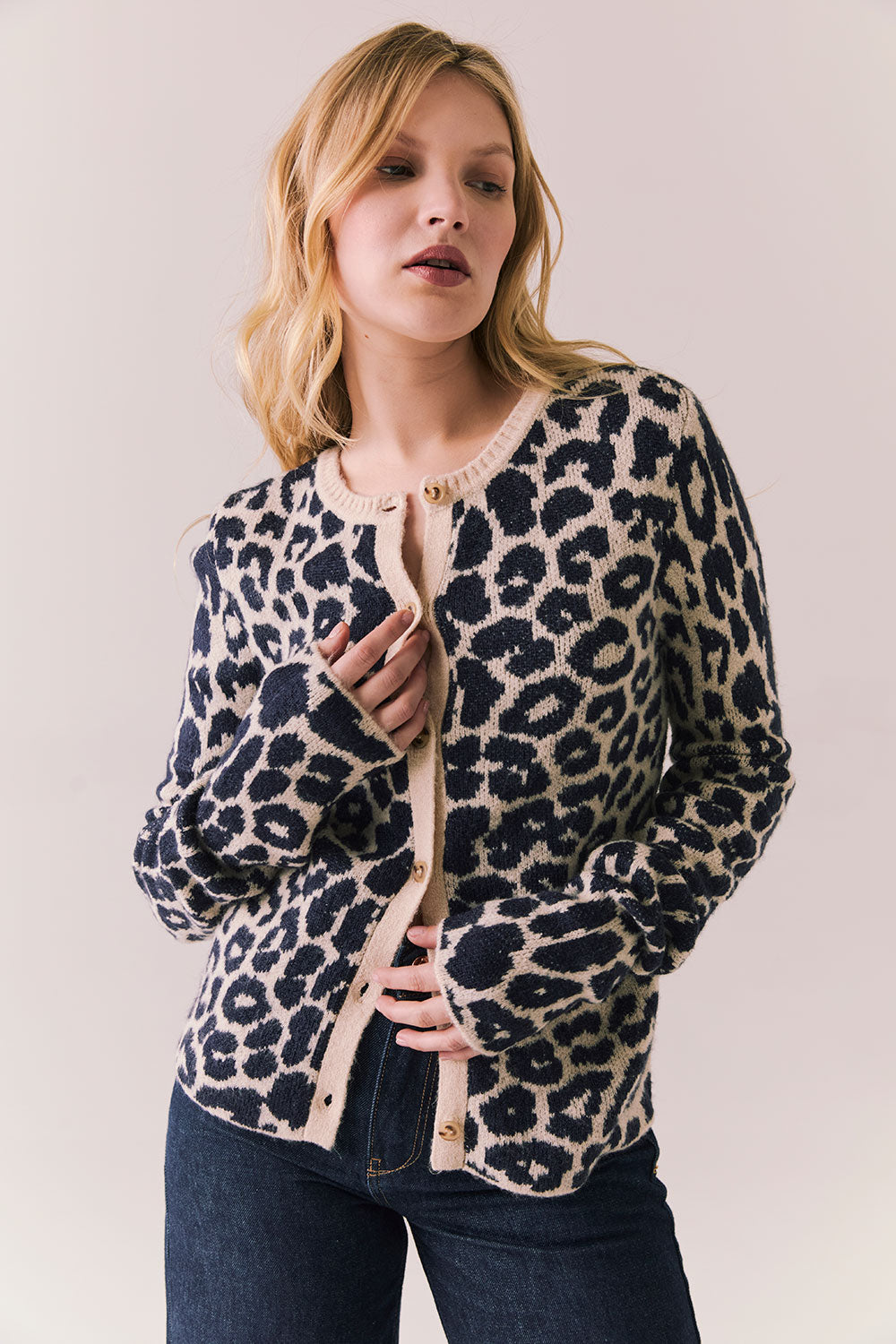 Leopard Dream Cardigan Womens chaserbrand