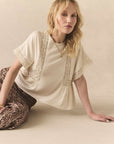 Petal Starry White Short Sleeve Womens chaserbrand
