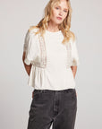 Petal Starry White Short Sleeve Womens chaserbrand