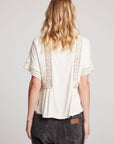 Petal Starry White Short Sleeve Womens chaserbrand