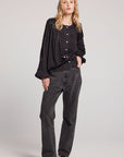 Rozina Licorice Blouse Womens chaserbrand