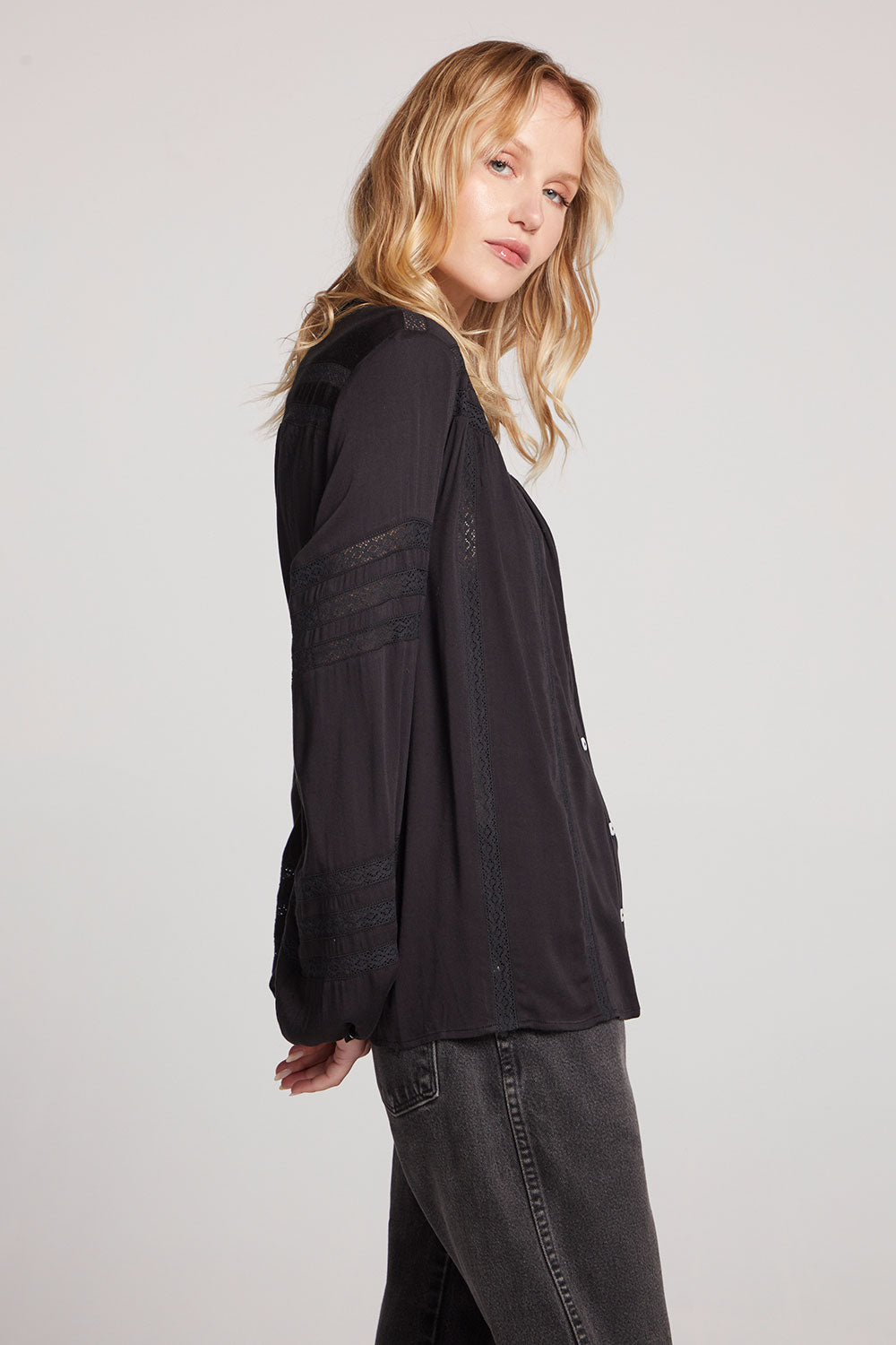 Rozina Licorice Blouse Womens chaserbrand