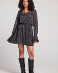 Starlette Licorice Class Leopard Mini Dress Womens chaserbrand