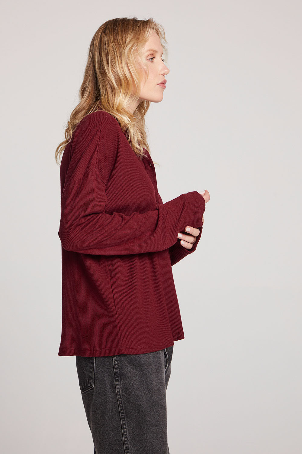 Fenna Fig Button Down Womens chaserbrand
