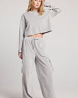 Impala Light Heather Grey Long Sleeve Tee Womens chaserbrand