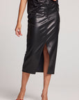 Cassi Licorice Midi Skirt Womens chaserbrand