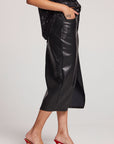 Cassi Licorice Midi Skirt Womens chaserbrand