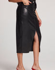 Cassi Licorice Midi Skirt Womens chaserbrand