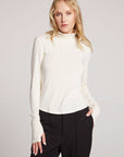 Vicente Starry White Long Sleeve Womens chaserbrand