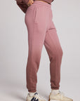 Wilshire Mauve Rose/Coco Brown Dip Dye Joggers Womens chaserbrand