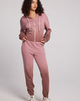 Wilshire Mauve Rose/Coco Brown Dip Dye Joggers Womens chaserbrand