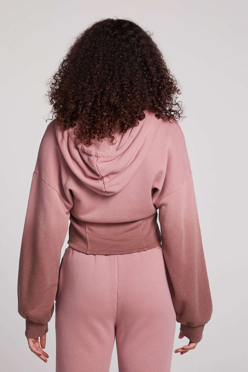 Olympic Mauve Rose/Coco Brown Dip Dye Zip Up Womens chaserbrand
