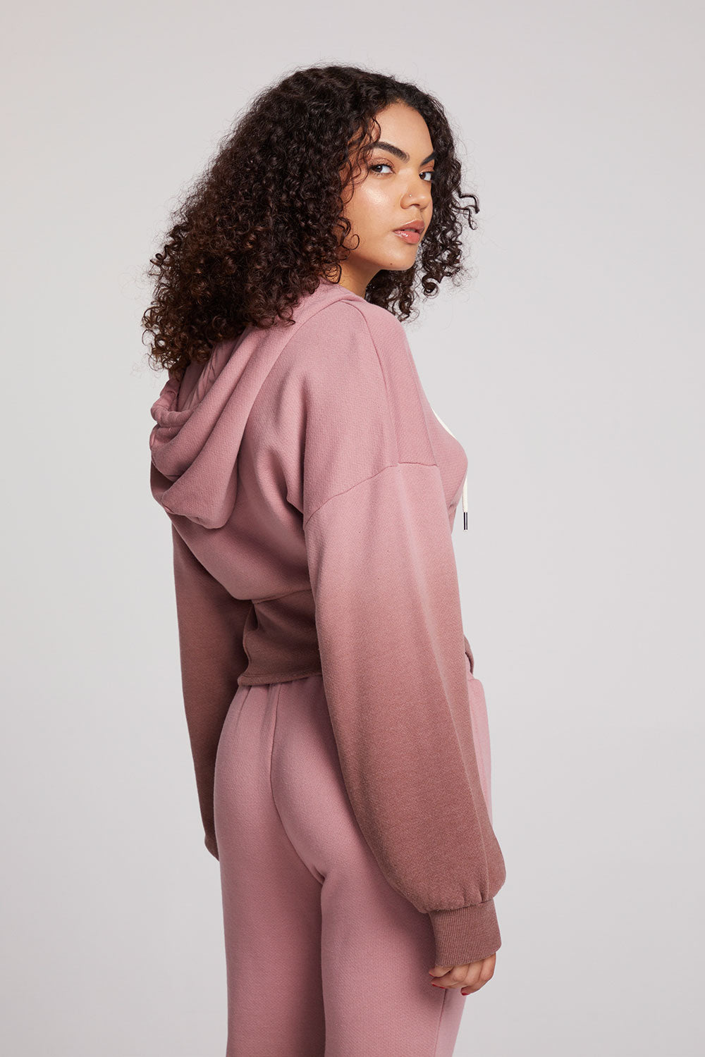 Olympic Mauve Rose/Coco Brown Dip Dye Zip Up Womens chaserbrand