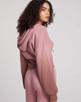 Olympic Mauve Rose/Coco Brown Dip Dye Zip Up Womens chaserbrand