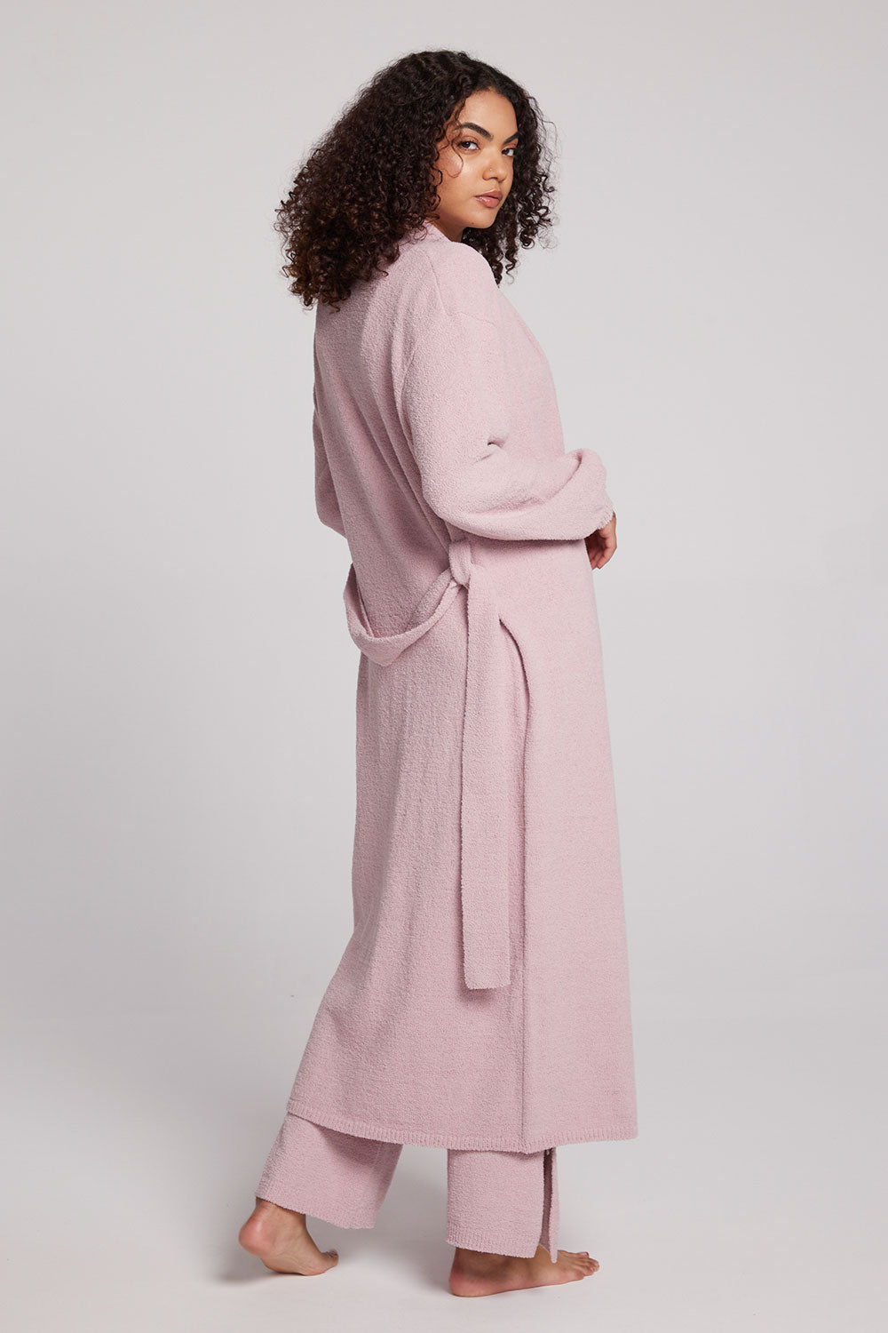 Eveee Mauve Rose Maxi Cardigan Womens chaserbrand