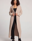 Eveee Toasted Coconut Maxi Cardigan Womens chaserbrand