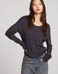 Brady Licorice Button Up Pullover Womens chaserbrand