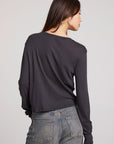 Brady Licorice Button Up Pullover Womens chaserbrand