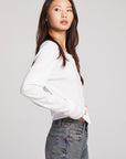 Brady White Button Up Pullover Womens chaserbrand