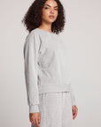 Light Heather Grey Pullover Raglan Womens chaserbrand