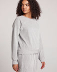 Light Heather Grey Pullover Raglan Womens chaserbrand