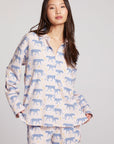 Leopard Magic Button Down Womens chaserbrand