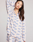 Leopard Magic Button Down Womens chaserbrand