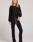 Silver Foil Hearts Long Sleeve Womens chaserbrand