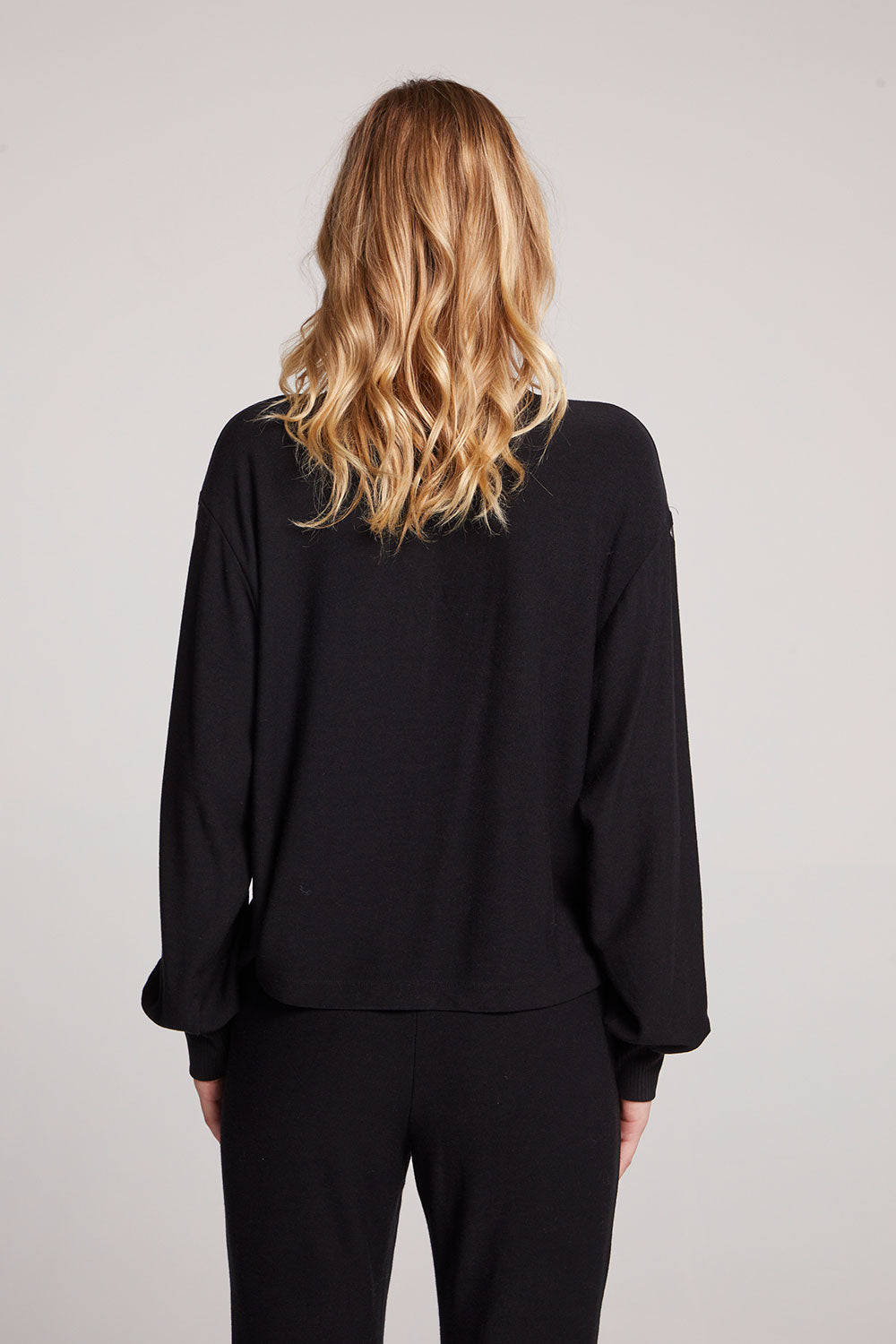 Silver Foil Hearts Long Sleeve Womens chaserbrand