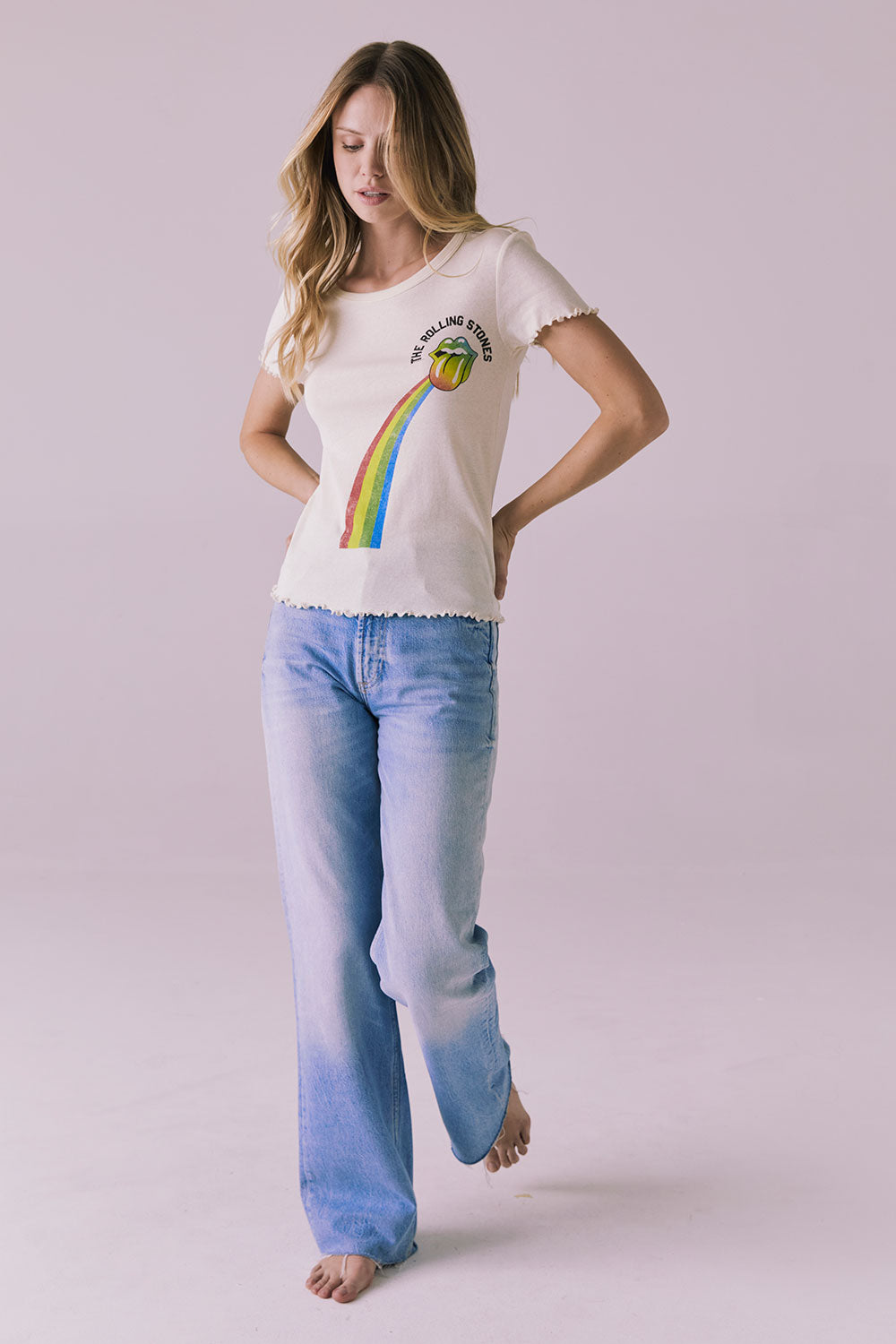 Rolling Stones She’s A Rainbow Tee Womens chaserbrand