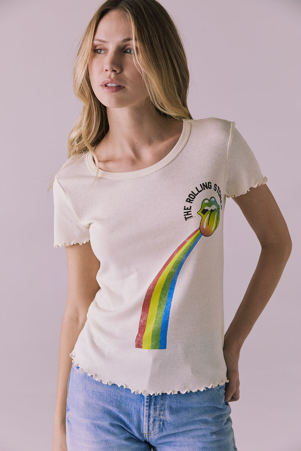 Rolling Stones She’s A Rainbow Tee Womens chaserbrand