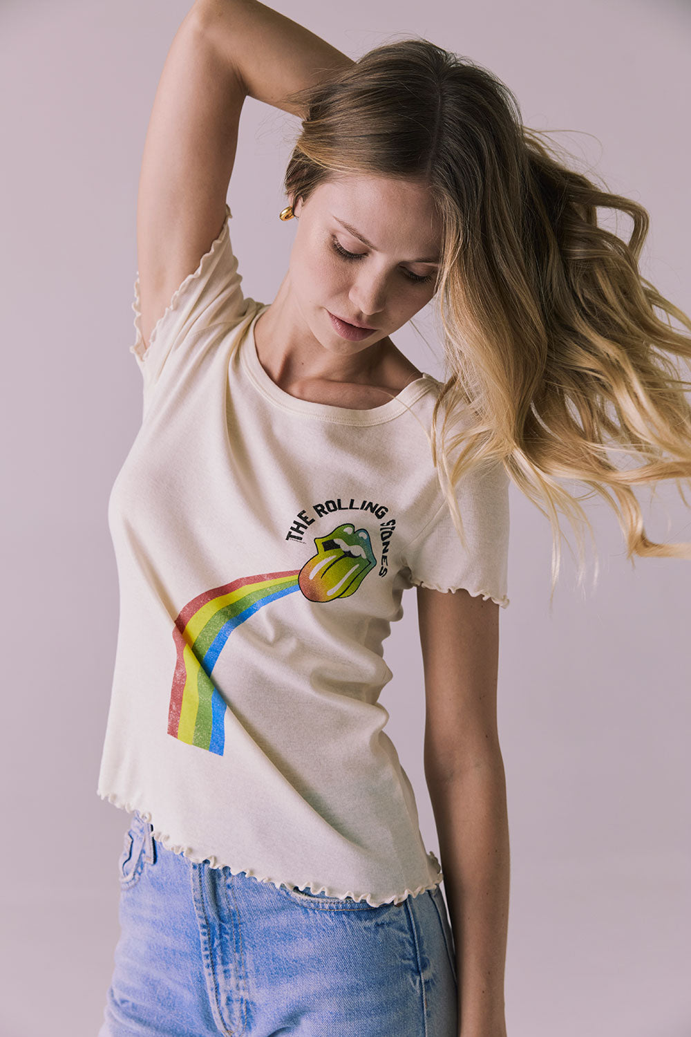 Rolling Stones She’s A Rainbow Tee Womens chaserbrand