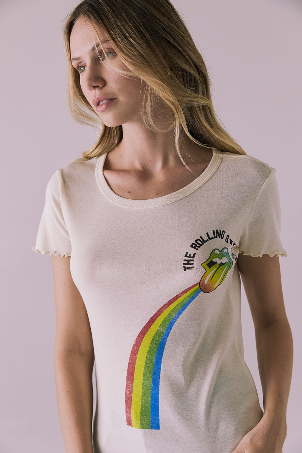 Rolling Stones She’s A Rainbow Tee Womens chaserbrand