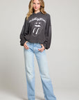 The Rolling Stones Stitched Tongue Logo Pullover Hoodie WOMENS chaserbrand