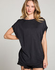 Cassidy Licorice Black Tee WOMENS chaserbrand