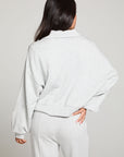 Fort Worth Pillow Fleece Heather Grey Pullover WOMENS chaserbrand