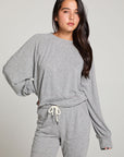 Boone Streaky Grey Long Sleeve WOMENS chaserbrand