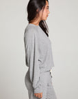 Boone Streaky Grey Long Sleeve WOMENS chaserbrand