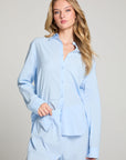Paso Skyway Blue Button Up WOMENS chaserbrand