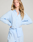 Paso Skyway Blue Button Up WOMENS chaserbrand