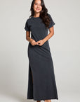 Saloonn Licorice Black Maxi Dress WOMENS chaserbrand