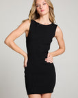 Reno Licorice Black Mini Dress WOMENS chaserbrand