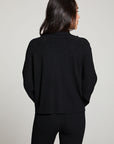 Mccartneyy Licorice Black Zip Up Long Sleeve WOMENS chaserbrand