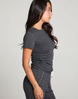 Louiss Licorice Black Tee WOMENS chaserbrand